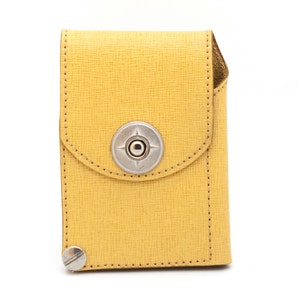 Cartera amarilla, cartera de cuero de mujer, pequeña cartera amarilla - el JACK