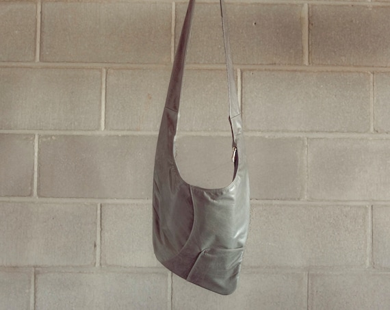 Grey purse crossbody hotsell