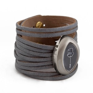 Grey vintage-style watch  - silver or gold Orchidea Strands