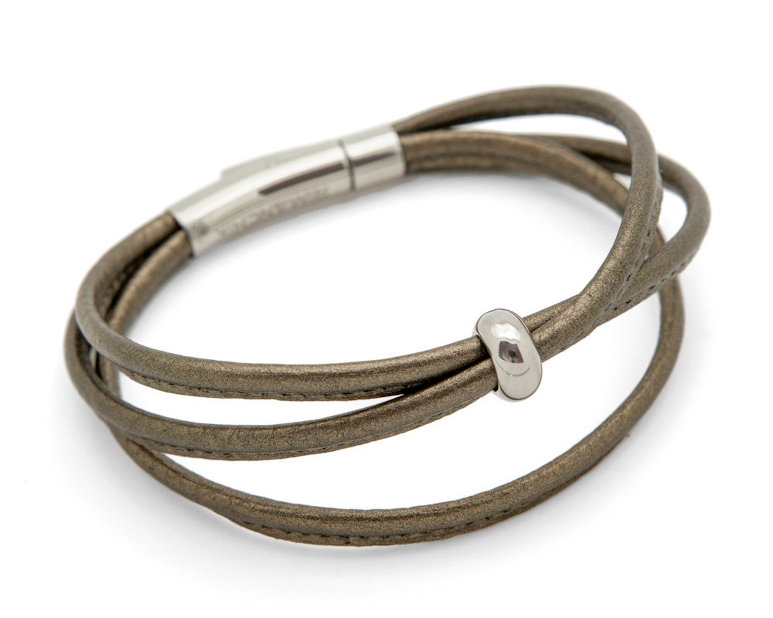 Women's Bronze Leather Bracelet Multistrand Bracelet Etsy UK