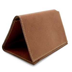Portefeuille trifold bronzé pour homme, portefeuille Monogram, portefeuille marron clair - l’Arcade