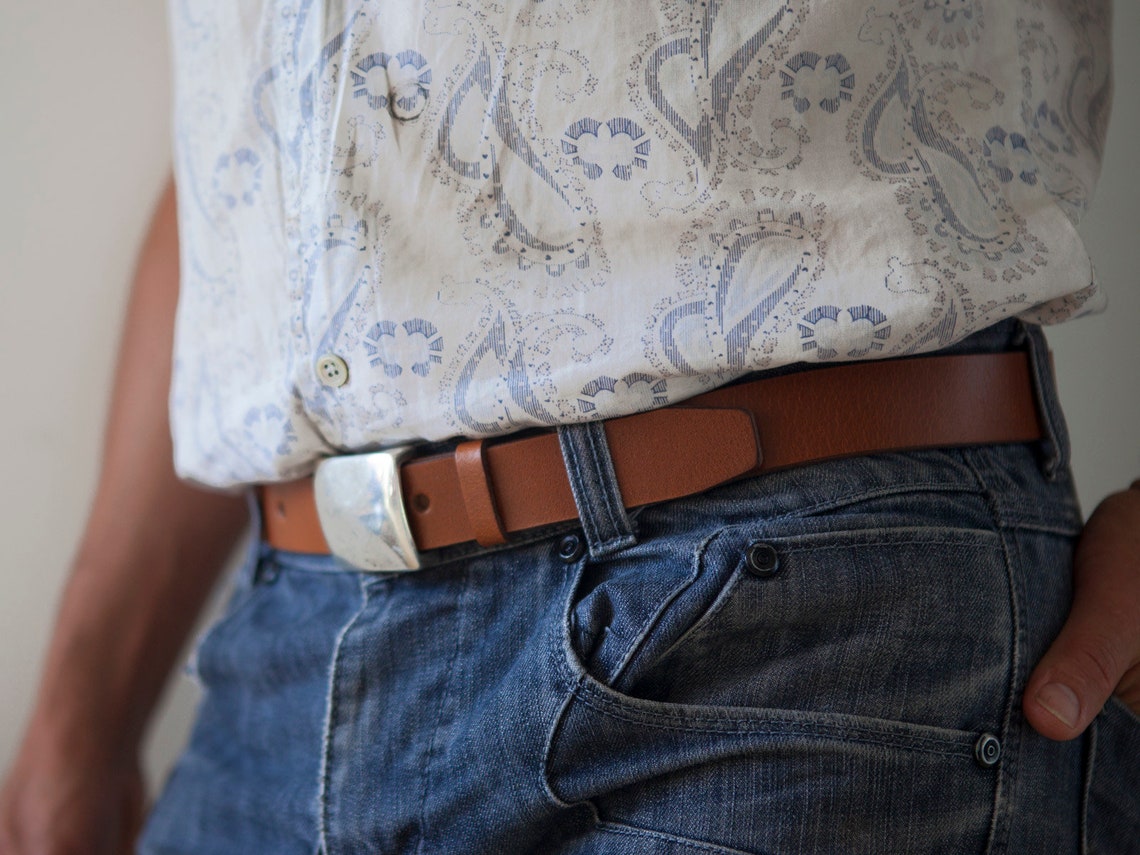 mens dark brown belt