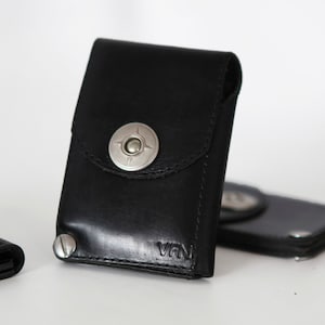 Cartera de cuero negro personalizado, padrinos personalizados, graduación, regalo de aniversario - el JACK