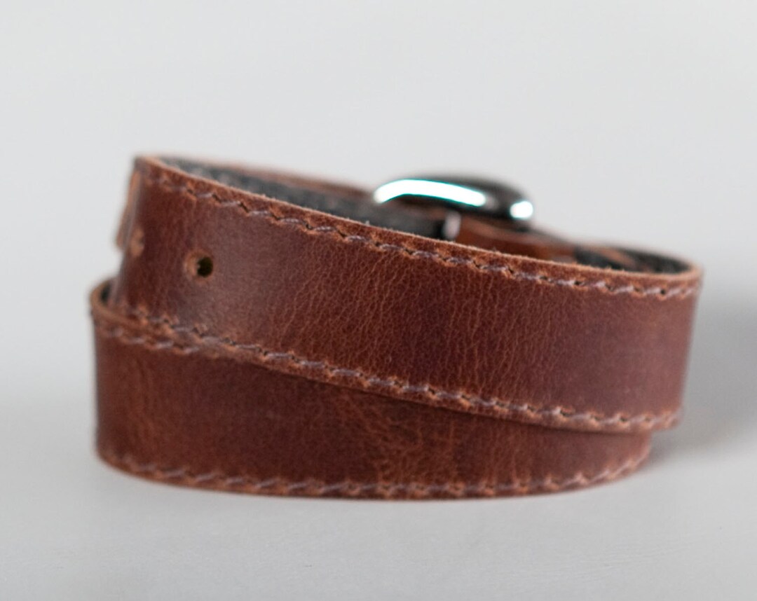 Tan Leather Wrap Bracelet Brown Double Wrap Cuff , the CUBE Etsy
