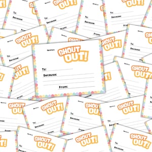 Plantilla de agradecimiento, tarjetas de felicitación editables para empleados, imprimibles de agradecimiento al equipo para uso en la oficina, descarga digital instantánea
