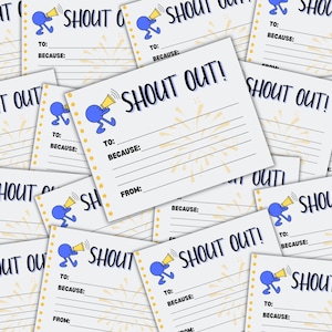 Modello di messaggio di ringraziamento, biglietti di ringraziamento modificabili per colleghi o studenti, stampabili per riconoscimento positivo, download digitale istantaneo