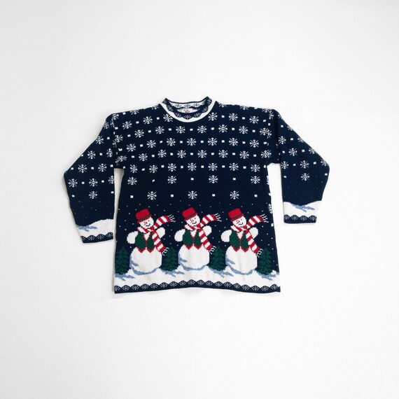 vintage 90s ugly Christmas sweater | Frosty the sn