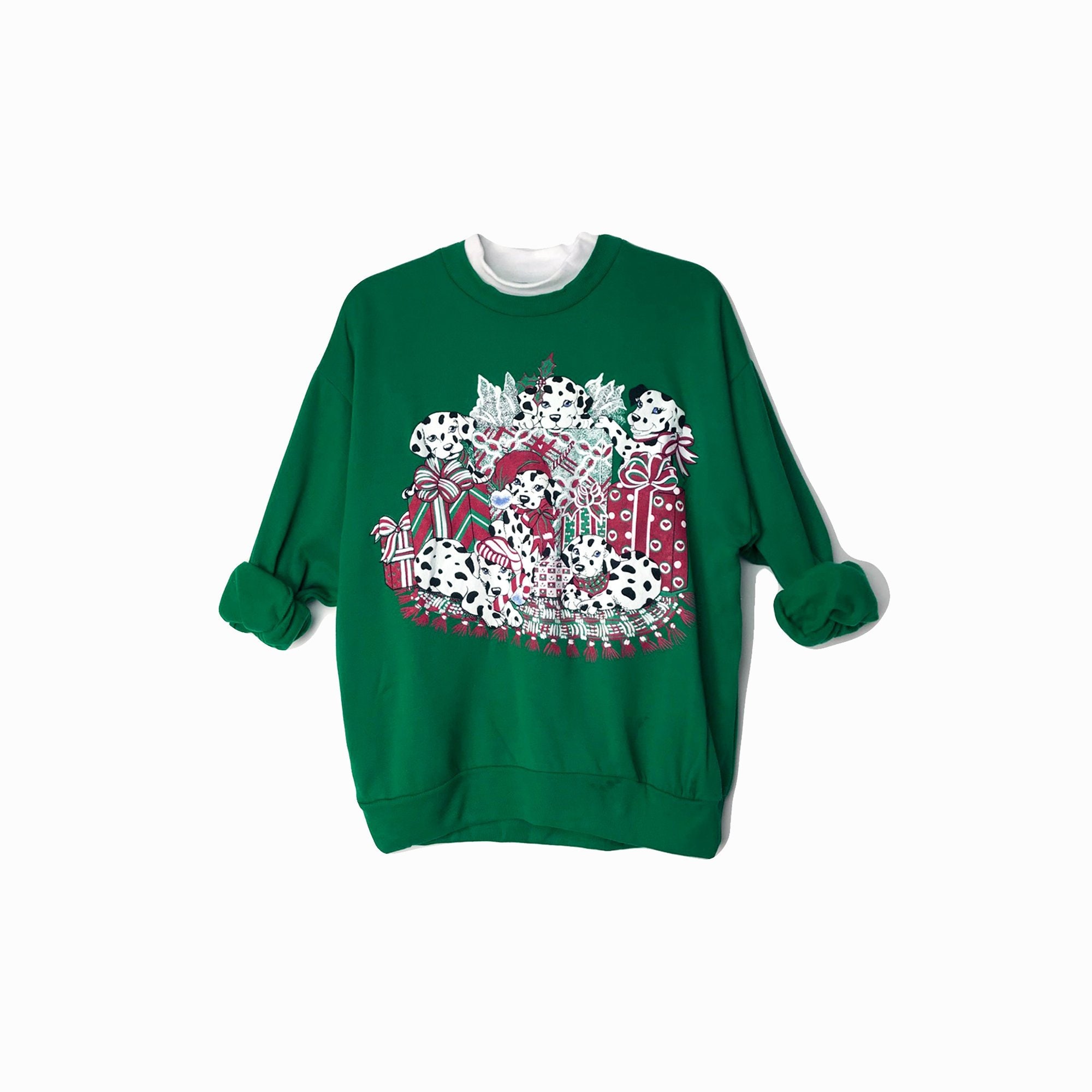 puppy's first christmas sweater