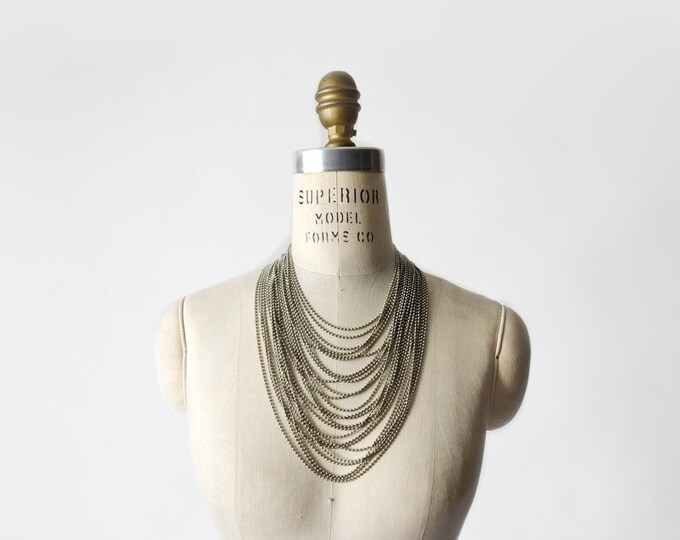 Vintage Laura Vogel New York Silver Bead Chain Necklace Etsy
