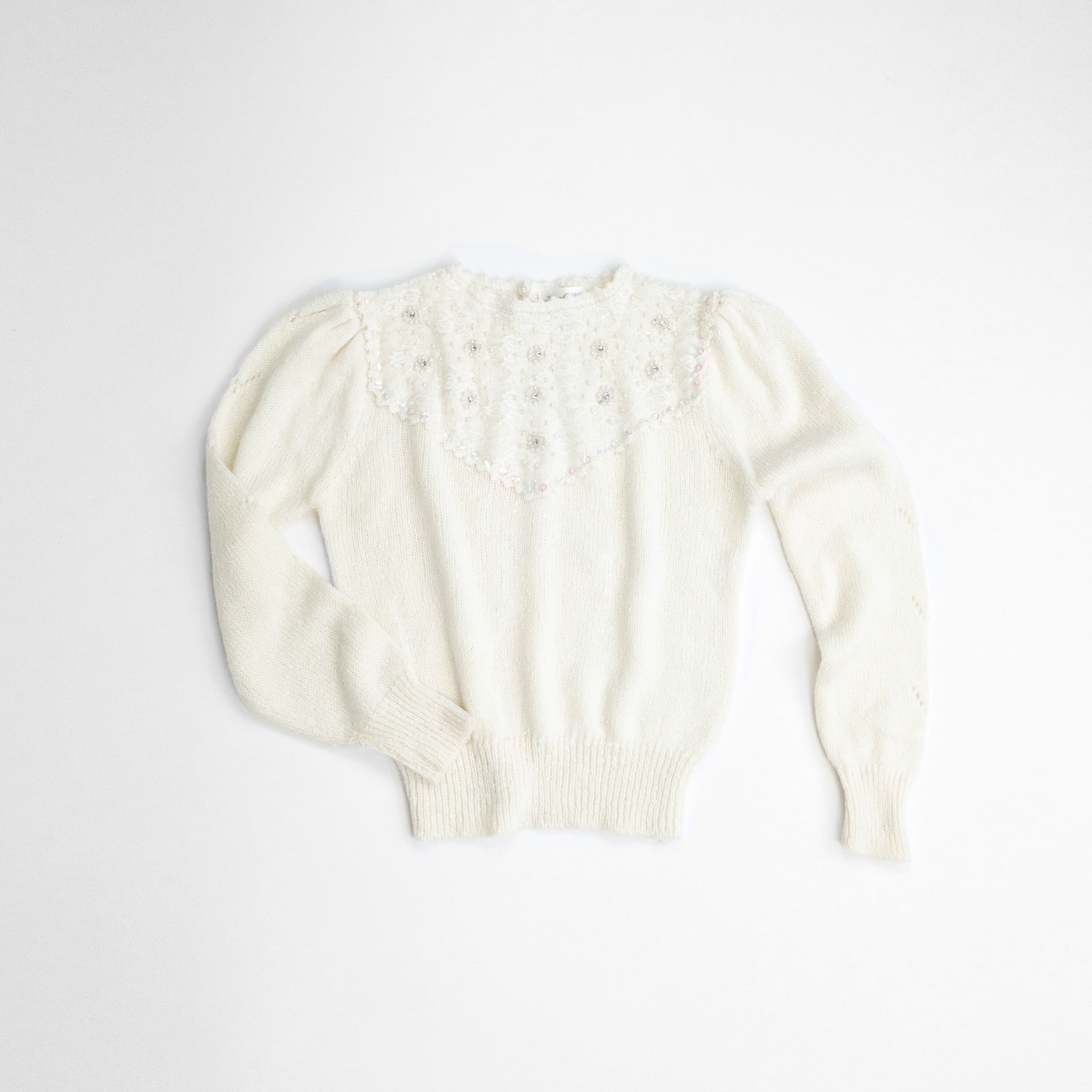 Ivory Pearl Sweater - Etsy