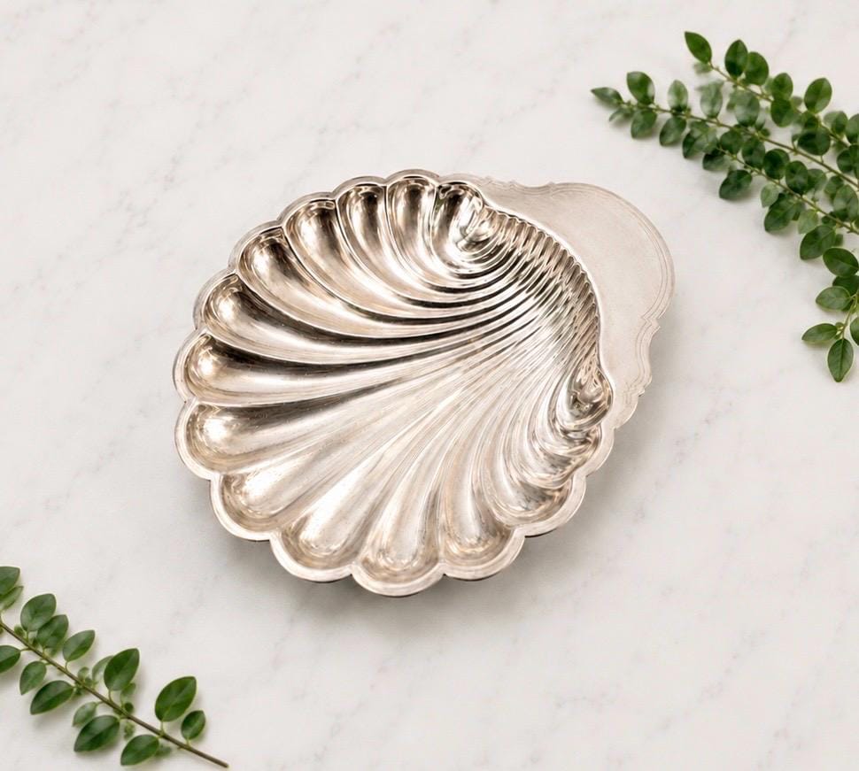 CHRISTOFLE　FLEURON シルバートレイ　シェルプレート Christofle Fleuron - Etsy