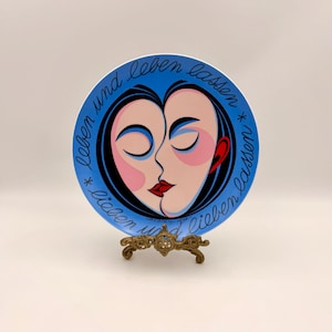 Rosenthal Victor Vasarely-kunstbord "Leben und Leben Lassen" Limited Edition 4854/5000, op-art verzamelbord