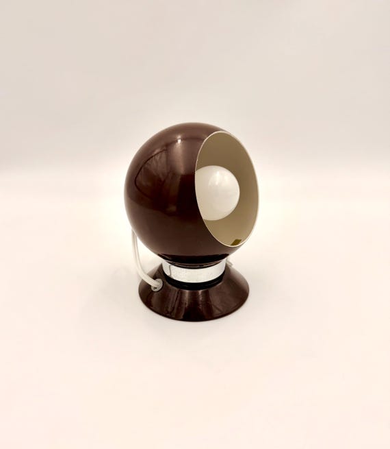 Danish Magnetic Ball Lamp by Benny Frandsen for ABO Denmark, 1970s Space Age Eyeball Lamp, MCM Table Lamp