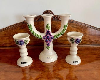 Rosa Ljung Deko Keramik Helsingborg Sweden. White Vintage Candle