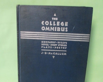 Salvage - The College Omnibus by J D McCallum - Antique Book 1933