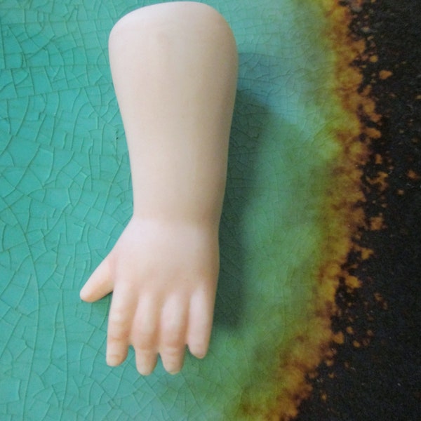 DOLL ARM Mini Bisque Antique Vintage Found Object Curiosity Collecting or Altered Art Projects