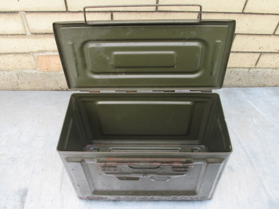 ヴィンテージ AMM BOX CAL 50 M2 Vintage Military Metal Ammunition