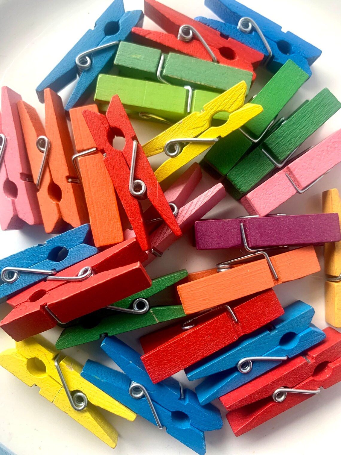 100 Mini Wooden Clothespins Clothes Pin 1 1/2 Etsy