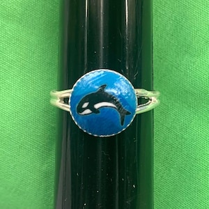 Orca Ring 1990s Vintage Deadstock