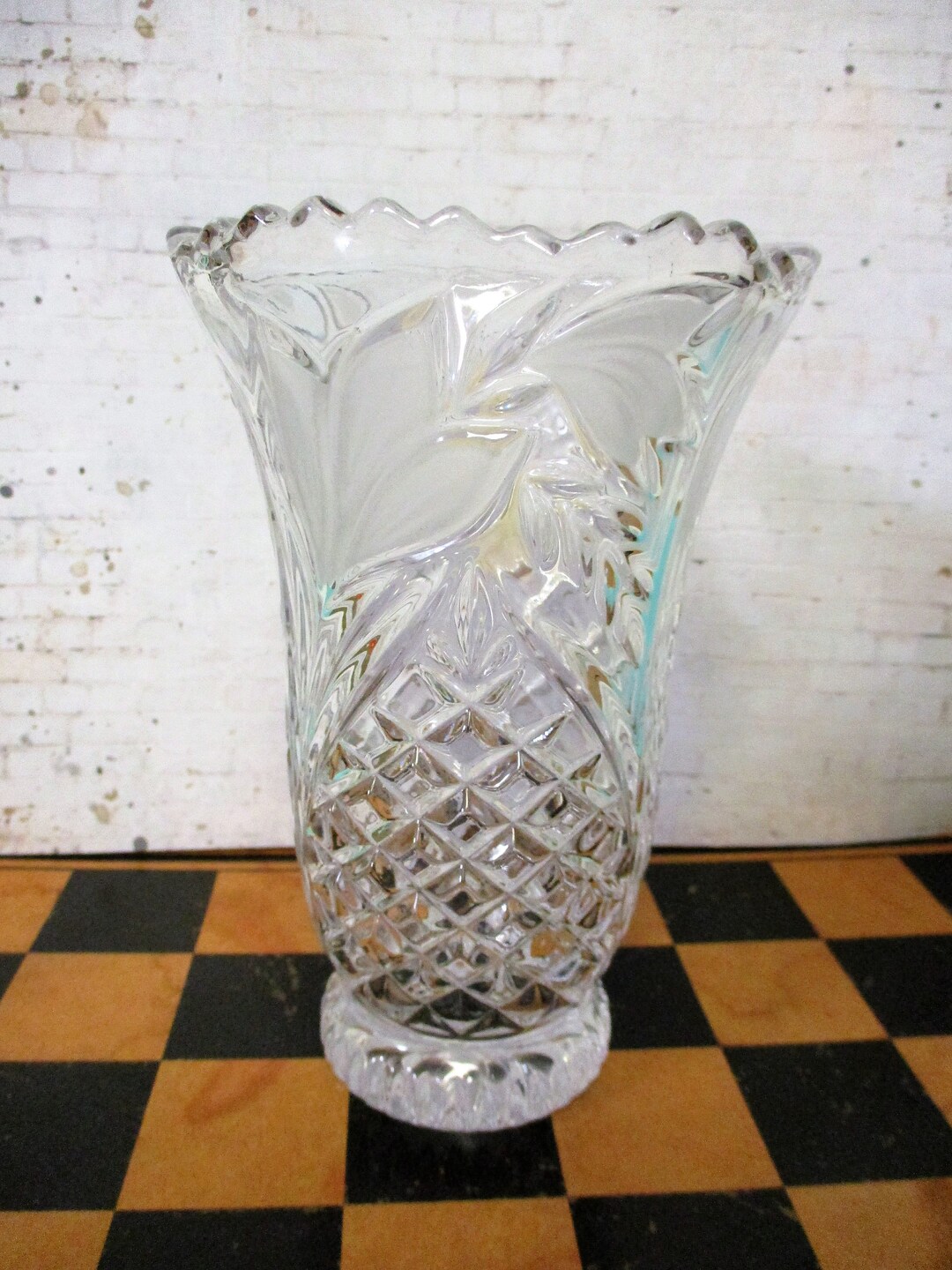 Vintage Anna Hutte Bleikristall Lead Crystal Vase Germany Etsy