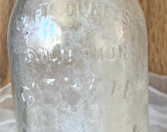 Citrate Magnesia Vintage Glass Bottle Distressed