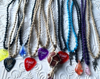 11 Handmade Hemp Necklaces - Bulk Lot Resale