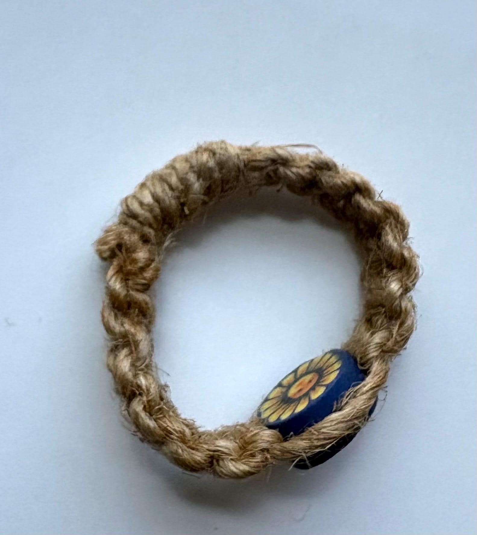 Hemp Rings Men’s Hemp Ring 1990s Vintage Deadstock Size 12 Happy Flower - Etsy