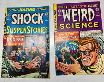 Set of 2 Weird Science and Shock SuspenStories Comic Books 1990s