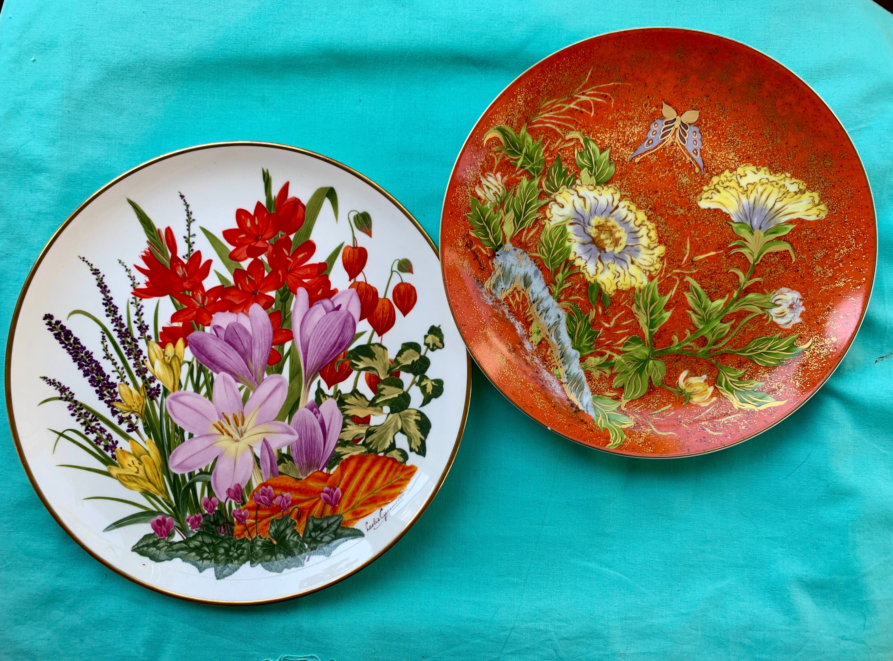 Franklin Porcelain Plates - Etsy