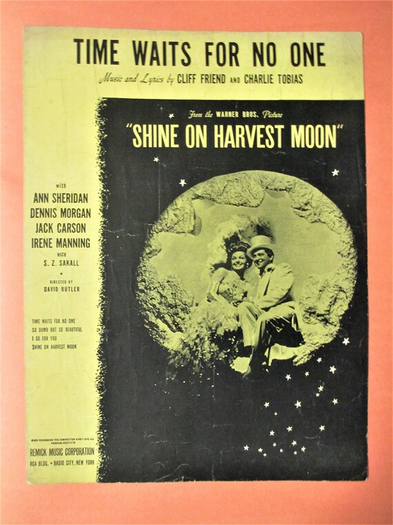 Time waits for no one sheet music