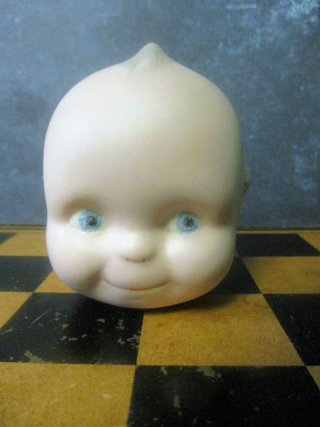 Kewpie Doll Head With 2 Holes on Top Vintage Porcelain Doll Etsy