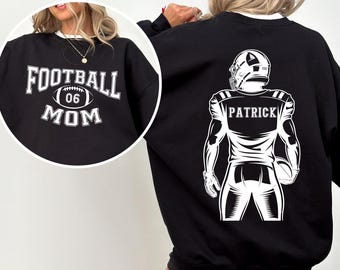 Football Mom Sweatshirt, Personalized Football Mom Sweater, Football Mom Sweater With Kids Name, Vintage T-Shirt, Game Day Shirts