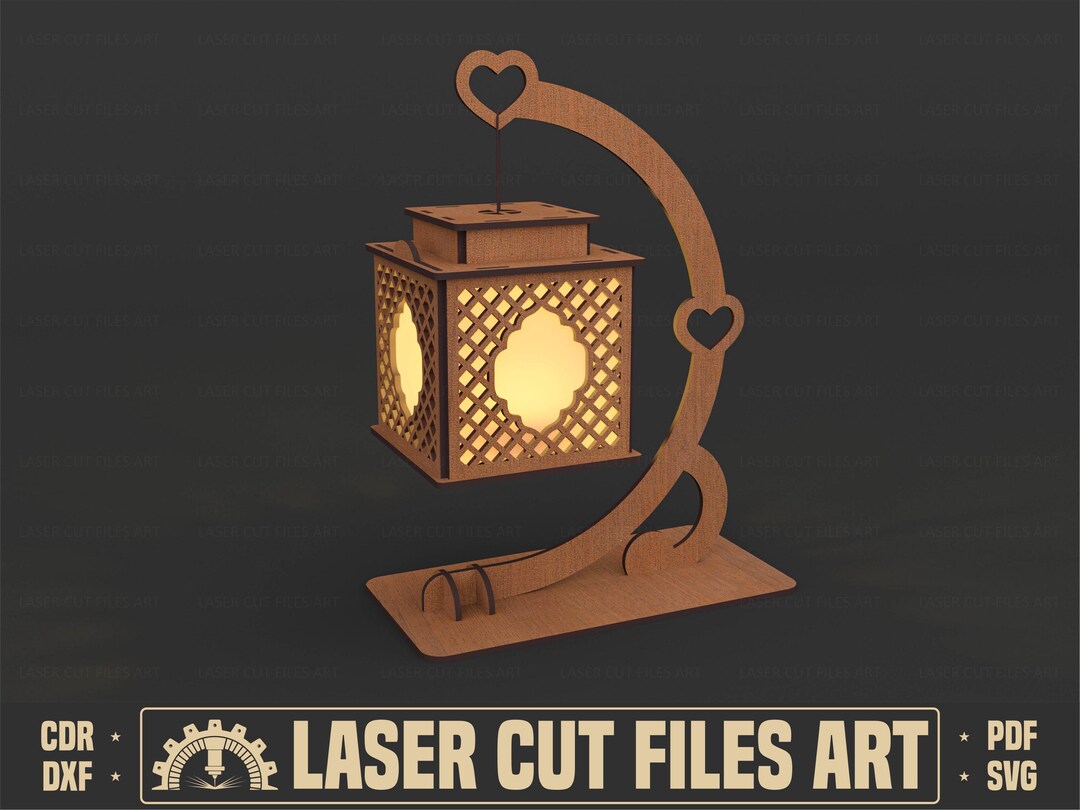 Decorative Lamp Laser Cutting Files, Tealight Holder Laser Cutting Cdr ...
