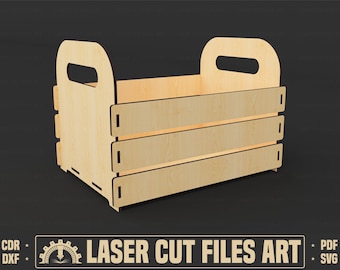 Basket Laser Cutting Files, Laser Cutting Cdr, Dxf, Pdf, Svg Files