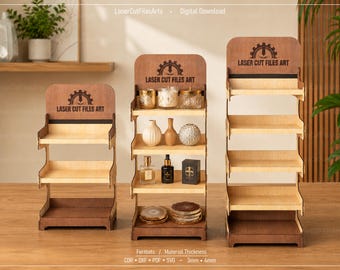 Multipurpose Display Stand Laser Cutting Files, Stand Laser Cutting Cdr, Dxf, Pdf, Svg Files