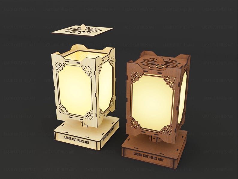 Decorative Lamp Laser Cutting Files, Tealight Holder Laser Cutting Cdr ...