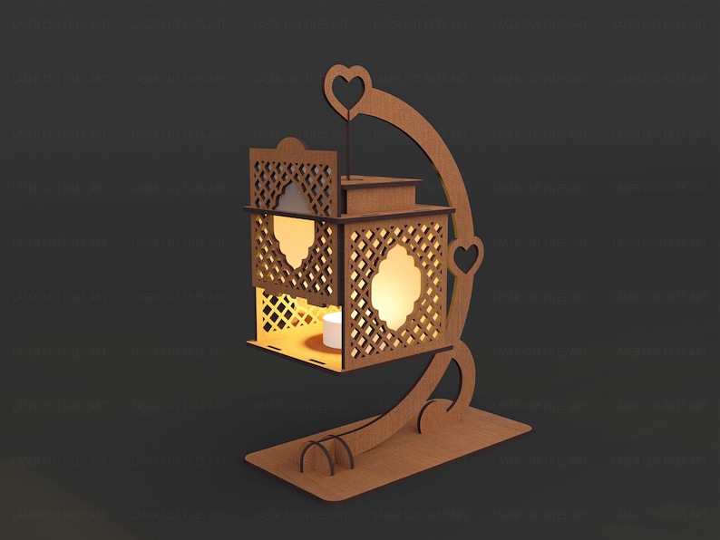 Decorative Lamp Laser Cutting Files, Tealight Holder Laser Cutting Cdr ...