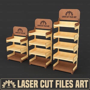 Multipurpose Display Stand Laser Cutting Files, Stand Laser Cutting Cdr, Dxf, Pdf, Svg Files