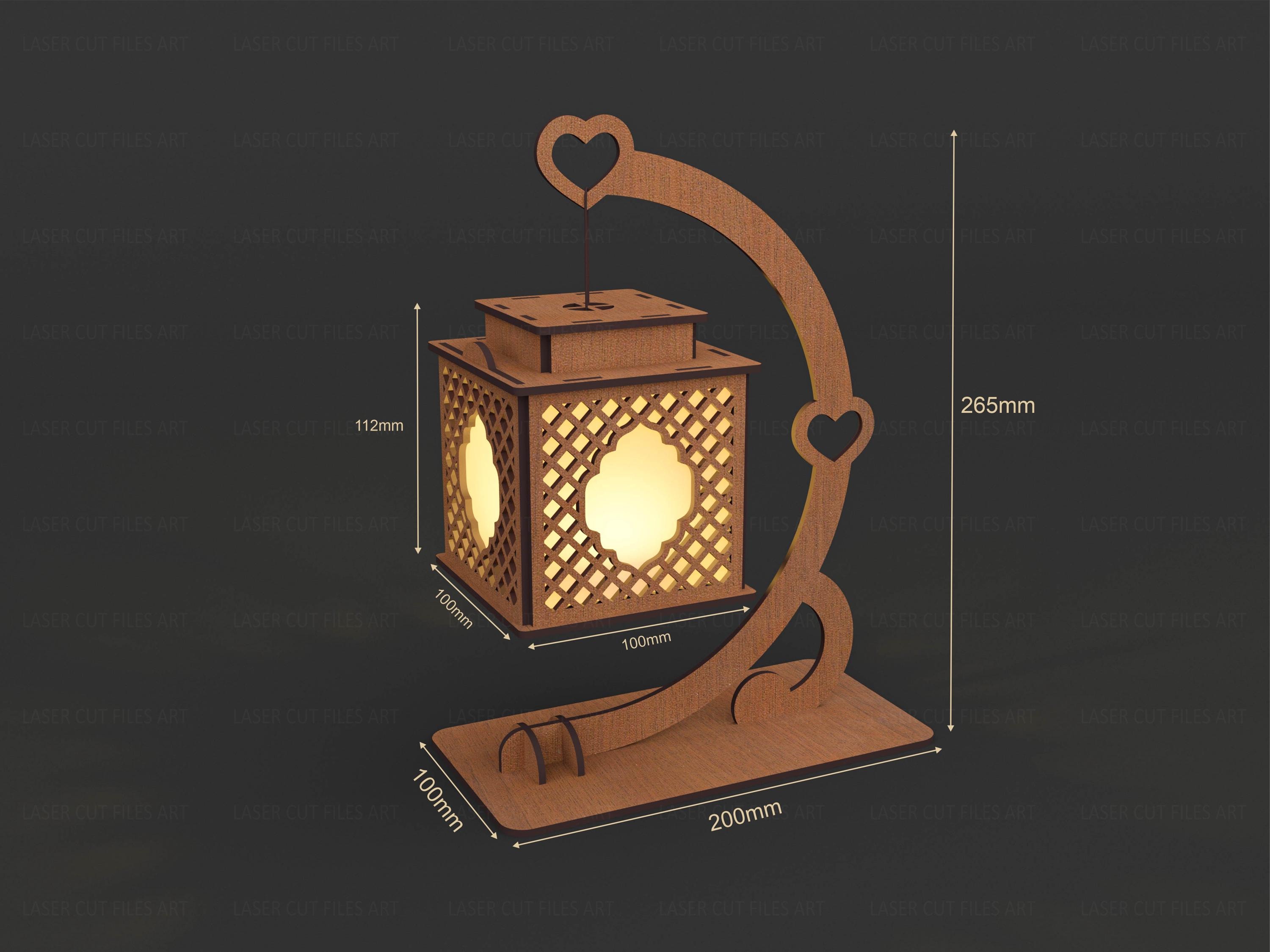 Decorative Lamp Laser Cutting Files, Tealight Holder Laser Cutting Cdr ...