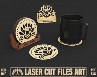 Pliki do laserowego cięcia podstawek w pudełkach, pliki do laserowego cięcia Cdr, DXF, PDF, SVG