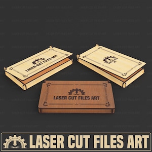 Cash Envelope Box Laser Cutting Files, Laser Cutting Cdr, Dxf, Pdf, Svg Files