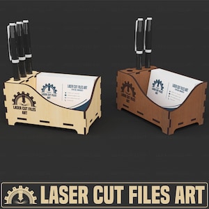 File per taglio laser di porta biglietti da visita, file per taglio laser di CD, DXF, PDF e SVG