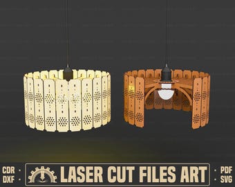 Chandelier Laser Cutting Files, Decorative Lamp Laser Cutting Cdr, Dxf, Pdf, Svg Files