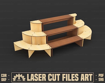 Multifunctionele displaystandaard lasersnijbestanden, standaard lasersnijden cdr-, dxf-, pdf-, svg-bestanden