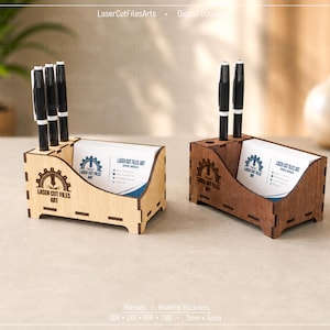 Business Card Holder Laser Cutting Files, Laser Cutting Cdr, Dxf, Pdf, Svg Files
