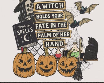 Witch Collage PNG | Halloween Sublimation Design (Digital Download)