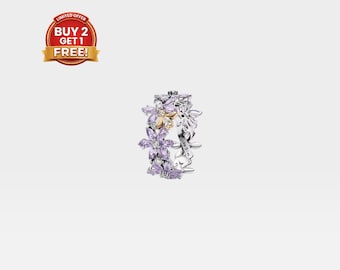 Bienenring im Regency-Stil, 14-karätig vergoldet – romantischer Schmuck im Bridgerton-Stil, zarter Ring, Geschenk für sie