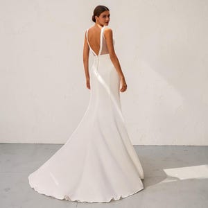 beaded wedding dresses Vintage Beaded A-line V-neck Spaghetti Straps Lace Wedding Dresses, MW582 main image 1
