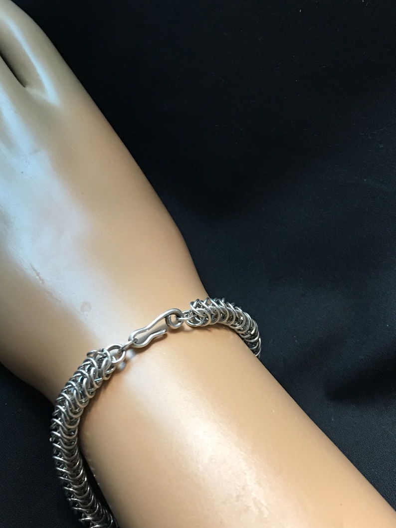Sterling Silver Box Chainmaille Bracelet