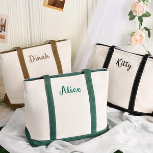 Custom Canvas Tote Bags,Personalized tote bag for Bridesmaids,Bridesmaid gift bag,Canvas Tote Bag for girls,Beach tote bags,Wedding Gift bag